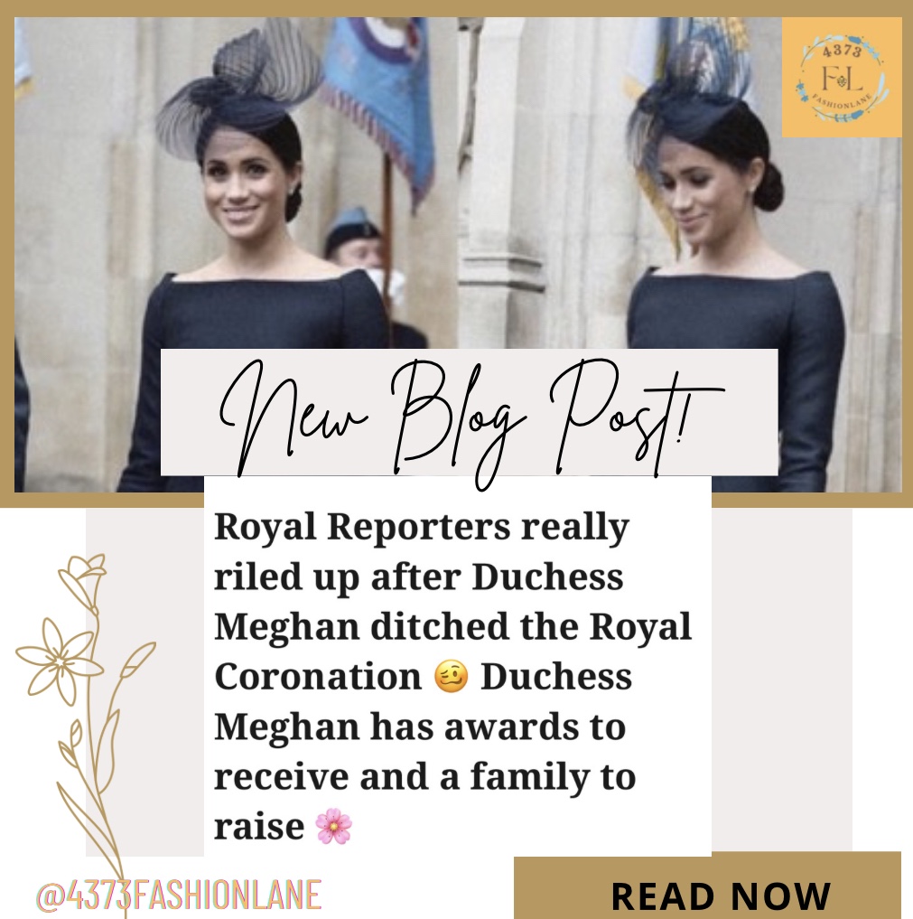 Royal Reporters really riled up after Duchess Meghan ditched the Royal Coronation 🥴 Duchess Meghan has awards to receive and a family to raise&nbsp;🌸