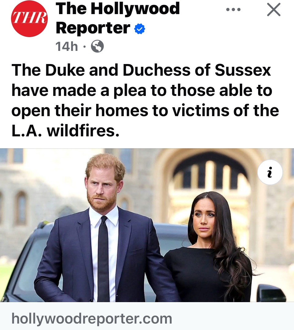 Video: Prince Harry and Meghan, Duchess of Sussex are in Pasadena, California helping those impacted by the Los Angeles fires&nbsp;🔥